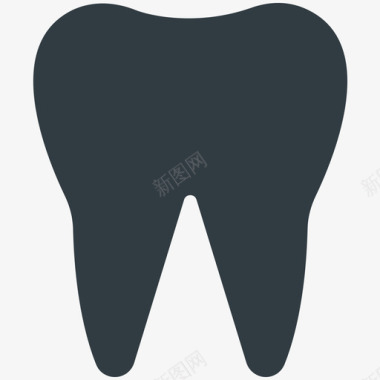 牙齿医学健康冷标图标图标