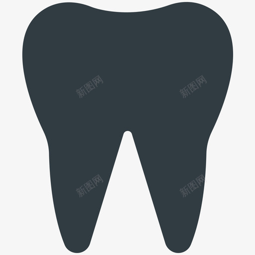 牙齿医学健康冷标图标svg_新图网 https://ixintu.com 医学健康冷矢量图标 牙齿