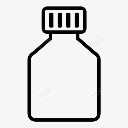小瓶瓶子盖子图标svg_新图网 https://ixintu.com 容器 小瓶 打开 液体 瓶子 盖子 罐子 药品 饮料