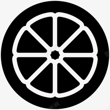 橘子片轮子秋千套装图标图标