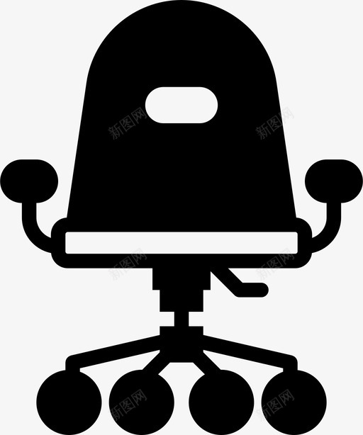 办公椅家用实心图标svg_新图网 https://ixintu.com 办公椅 家用实心
