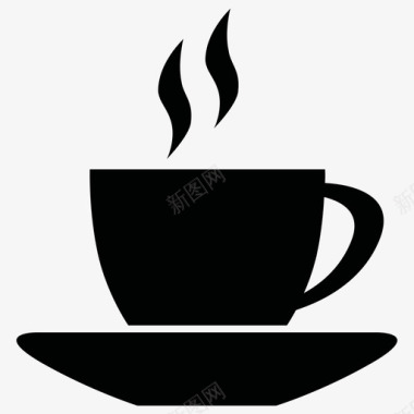 马克杯柴咖啡图标图标