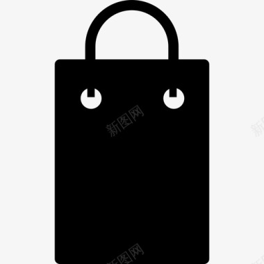 购物袋黑色轮廓商业购物商店图标图标