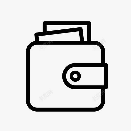 钱包线样式不同的图标集svg_新图网 https://ixintu.com 线样式不同的图标集 钱包