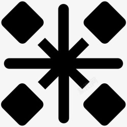 几何图形实心几何图形正方形图案图标高清图片