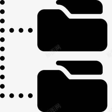 文件夹树存储组织图标图标