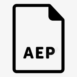 AEP格式aep文件数据文档图标高清图片