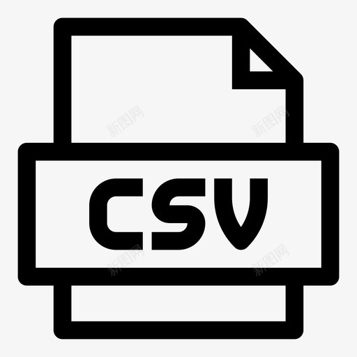 csv文件数据dicing图标svg_新图网 https://ixintu.com csv文件 dicing 数据 数据文件 文件扩展名 逗号分隔值文件