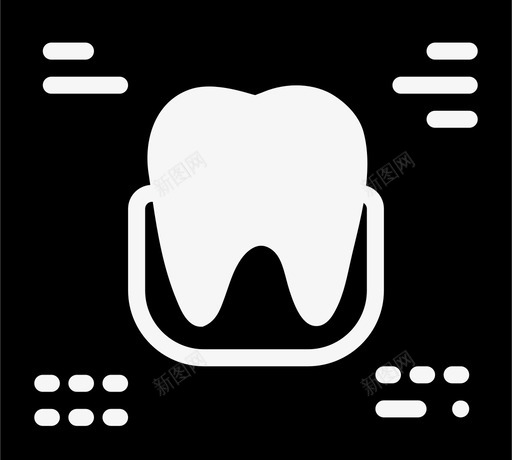 牙科x光故障排除牙齿图标svg_新图网 https://ixintu.com 医疗 医疗固体 口腔健康 故障排除 检测 牙科x光 牙齿 诊断