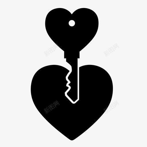 心形键关闭丘比特图标svg_新图网 https://ixintu.com 丘比特 关闭 心形键 情人节 打开 爱 约会 解锁 锁定