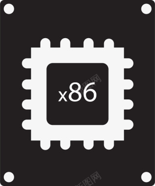 x86芯片图标图标