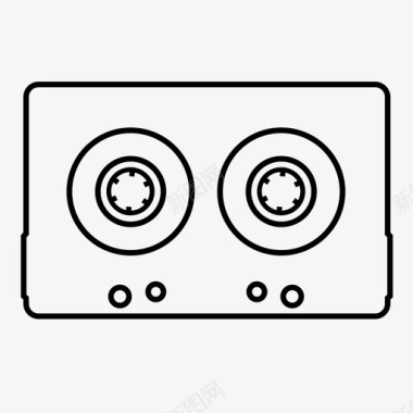 盒式磁带音频cd图标图标