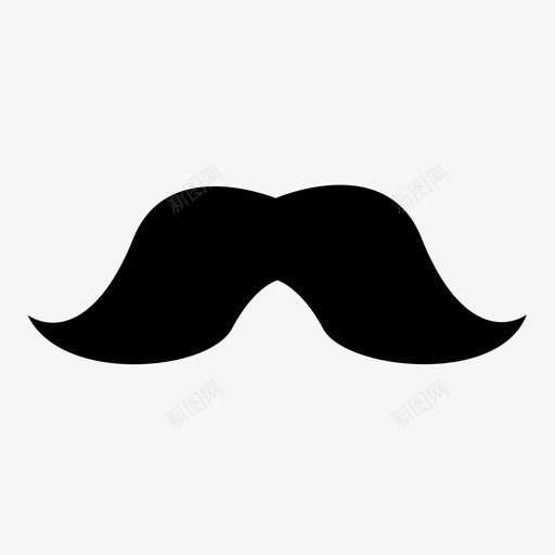 胡子物品身体部位图标svg_新图网 https://ixintu.com 头发 时髦 材料 物品 男人 胡子 身体部位