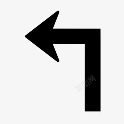 向左移动左转即将转弯左车道图标高清图片