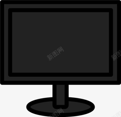 显示器视频电视图标图标