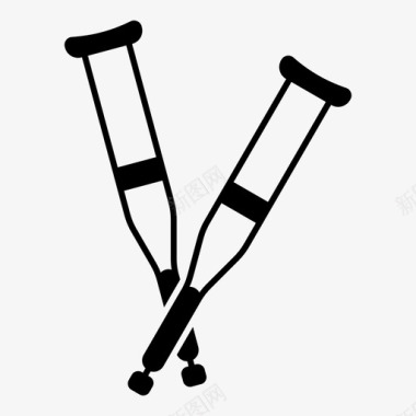 拐杖工具特权图标图标