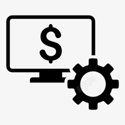 BF型应用部分标识财务监控选项用户友好型菜单图标高清图片
