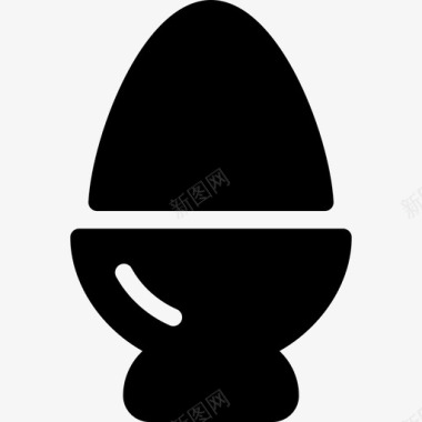 简单的鸡蛋煮软蛋健康食品图标图标