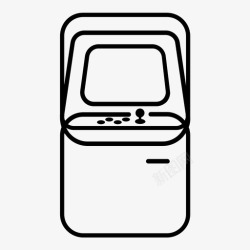 电脑化街机商场游戏图标高清图片
