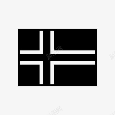 挪威国旗十字欧洲图标图标