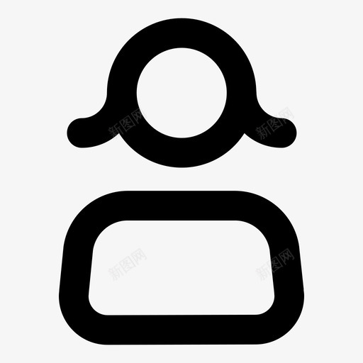 用户女人系统符号图标svg_新图网 https://ixintu.com 人 女孩 用户人物轮廓 用户女人 移动 符号 系统 计算机