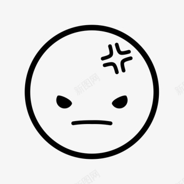 愤怒恼人可爱图标图标