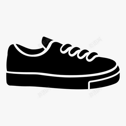 运动鞋休闲鞋鞋图标svg_新图网 https://ixintu.com 休闲鞋 健身鞋 教练 时髦人士 运动鞋 鞋