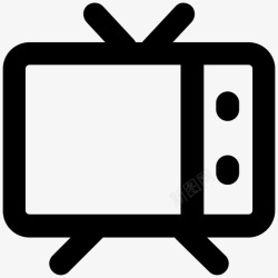 天线电视电视复古电视电视机图标高清图片