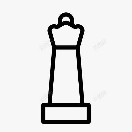 皇后象棋游戏图标svg_新图网 https://ixintu.com 东西 棋子 游戏 玩具 皇后 象棋 运动