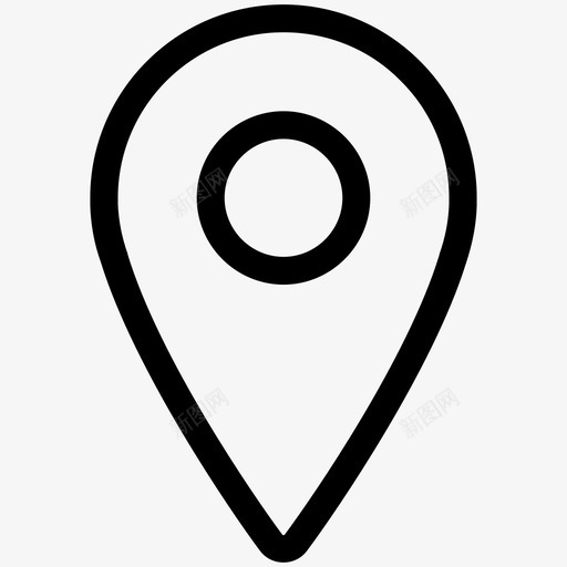 地图标记精确定位位置svg_新图网 https://ixintu.com gps 位置 地图标记 气泡 目标 确定 精确定位