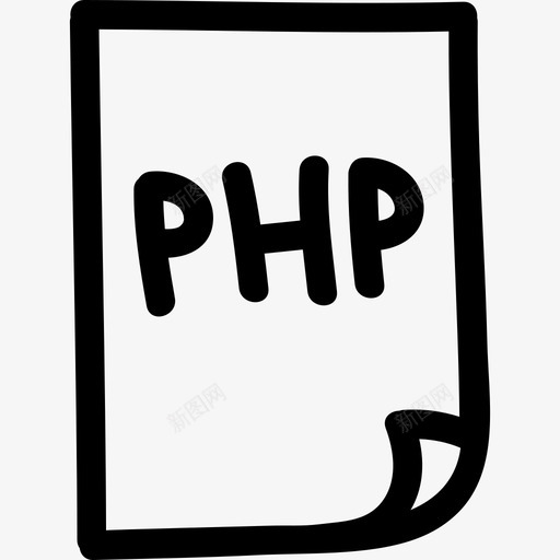 Php文件手绘界面符号手绘图标svg_新图网 https://ixintu.com Php文件手绘界面符号 手绘