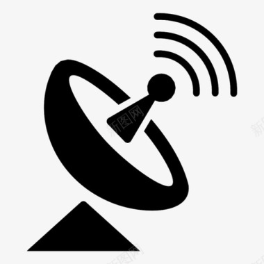 无线电信号电波无线连接图标图标