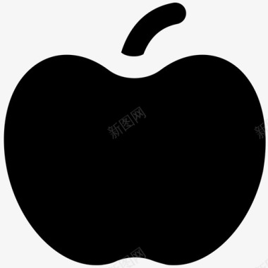 苹果运动大胆的固体图标图标