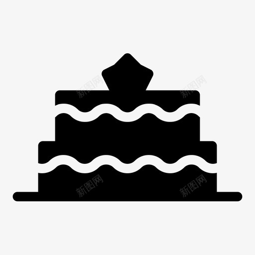 蛋糕美味甜点图标svg_新图网 https://ixintu.com 层 情人节 招待 甜点 糖 糖霜 美味 蛋糕 顶层