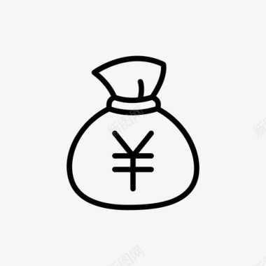 钱袋日元价值图标图标