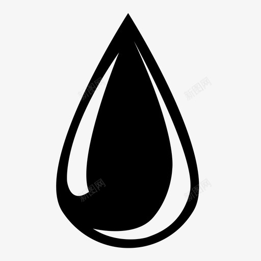石油黑金滴图标svg_新图网 https://ixintu.com 不可分离 汽油 油砂开采 滴 焦油 燃料 石油 能源 黑金