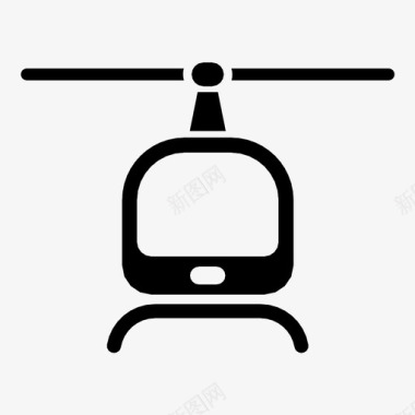 直升机车辆车顶图标图标