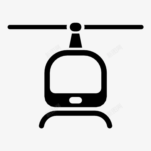 直升机车辆车顶图标svg_新图网 https://ixintu.com 机翼 直升机 航空 车辆 车顶 飞机