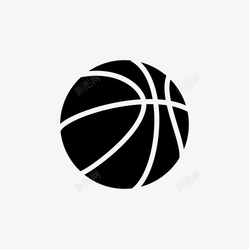 篮球游戏项目图标svg_新图网 https://ixintu.com 对象 材料 游戏 篮球 篮球球字形 运动 项目