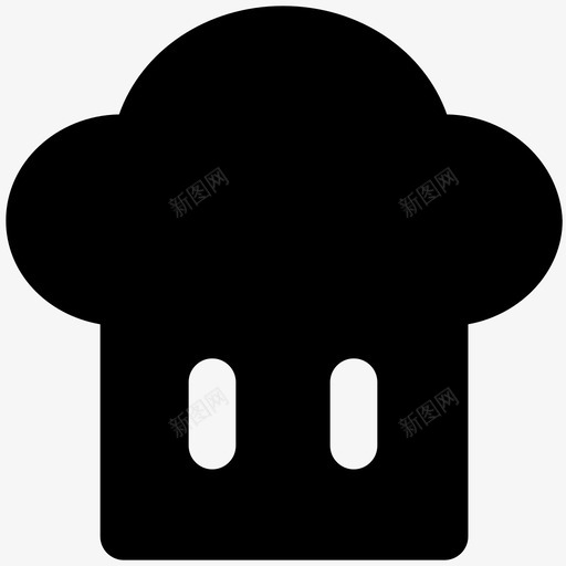 厨师帽时尚大胆的固体图标svg_新图网 https://ixintu.com 厨师帽 时尚大胆的固体图标