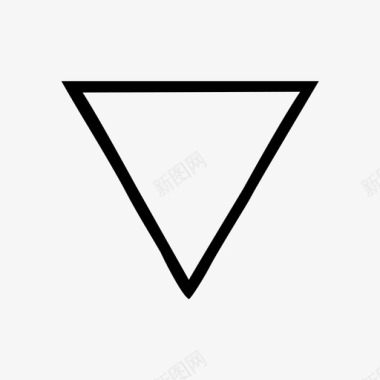 三角形下南形状图标图标