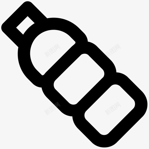 水瓶夏季粗体线条图标svg_新图网 https://ixintu.com 夏季粗体线条图标 水瓶
