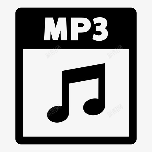 音乐保存格式mp3文件格式音乐图标svg_新图网 https://ixintu.com mp3文件扩展名 mp3文件格式 下载音乐 音乐保存格式