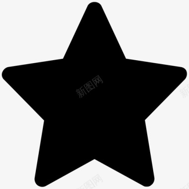 星星自然大胆的固体图标图标