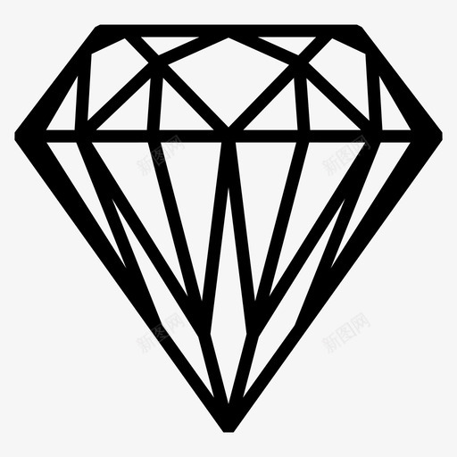 钻石水晶订婚戒指图标svg_新图网 https://ixintu.com 冰 宝石 水晶 石头 订婚戒指 钻石