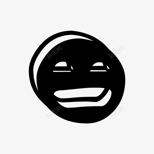 愤怒情绪眼睛图标svg_新图网 https://ixintu.com 不安 嘴 情绪 愤怒 画表情 疯 眼睛 脸