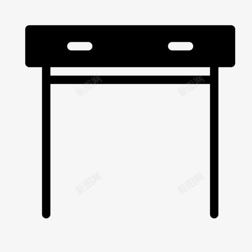 控制台桌装饰桌子图标svg_新图网 https://ixintu.com smoothfill家具 家 家具 家居 抽屉 控制台桌 桌子 立式 装饰 起居室