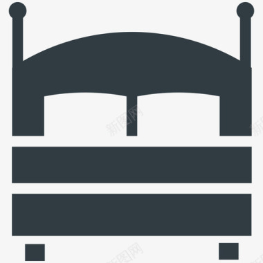 床酒店和餐厅酷标图标图标