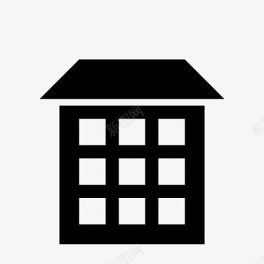 住宅建筑社区图标图标