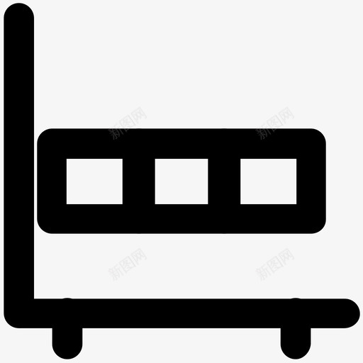 行李车物流配送加粗线图标svg_新图网 https://ixintu.com 物流配送加粗线图标 行李车